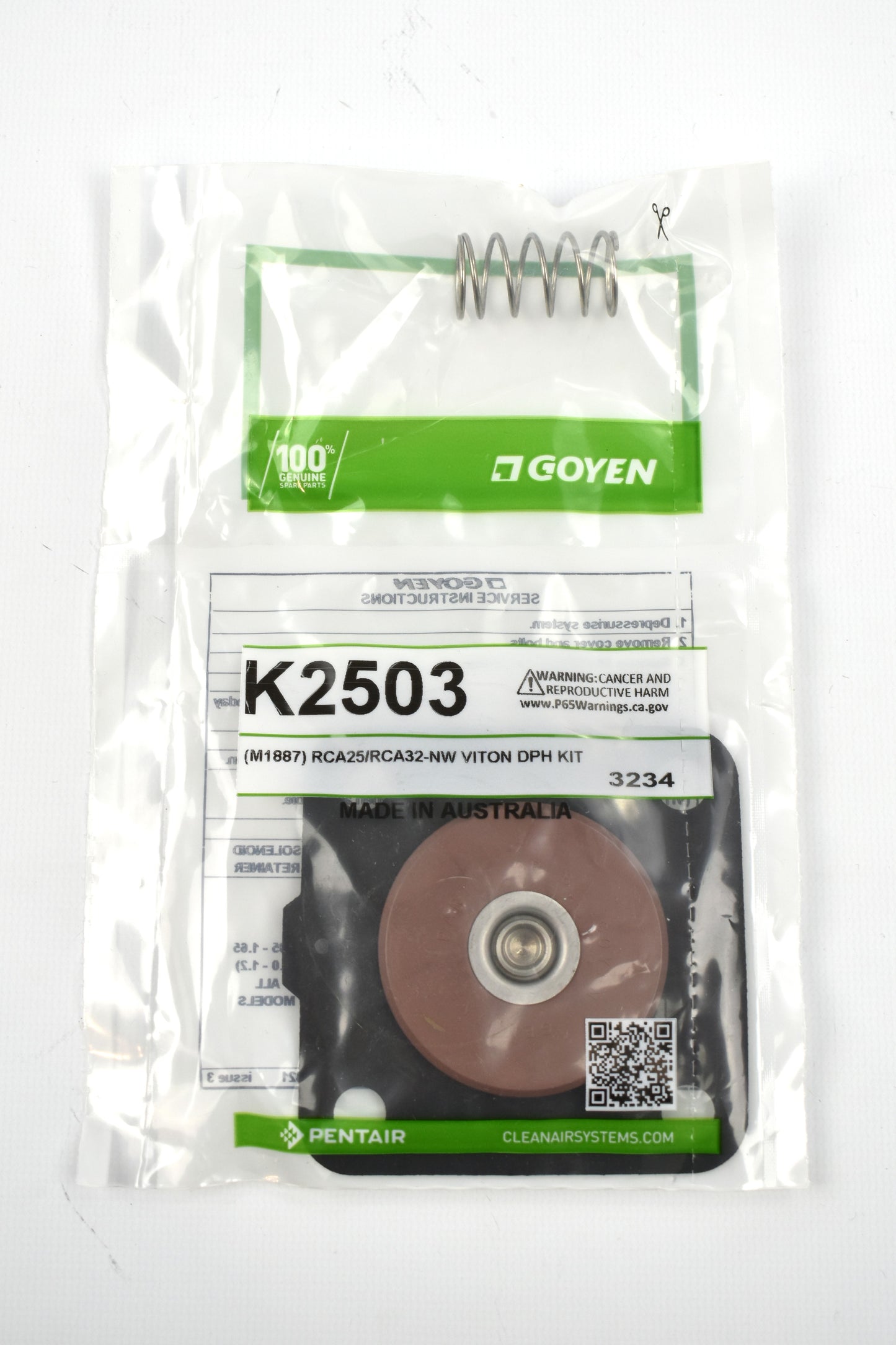 Goyen K2503 (M1887) Diaphragm Kit