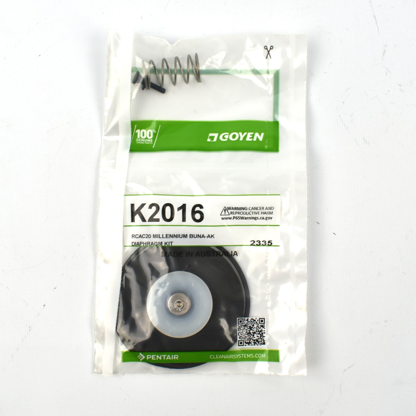 Goyen K2016 Diaphragm Rebuild Kit