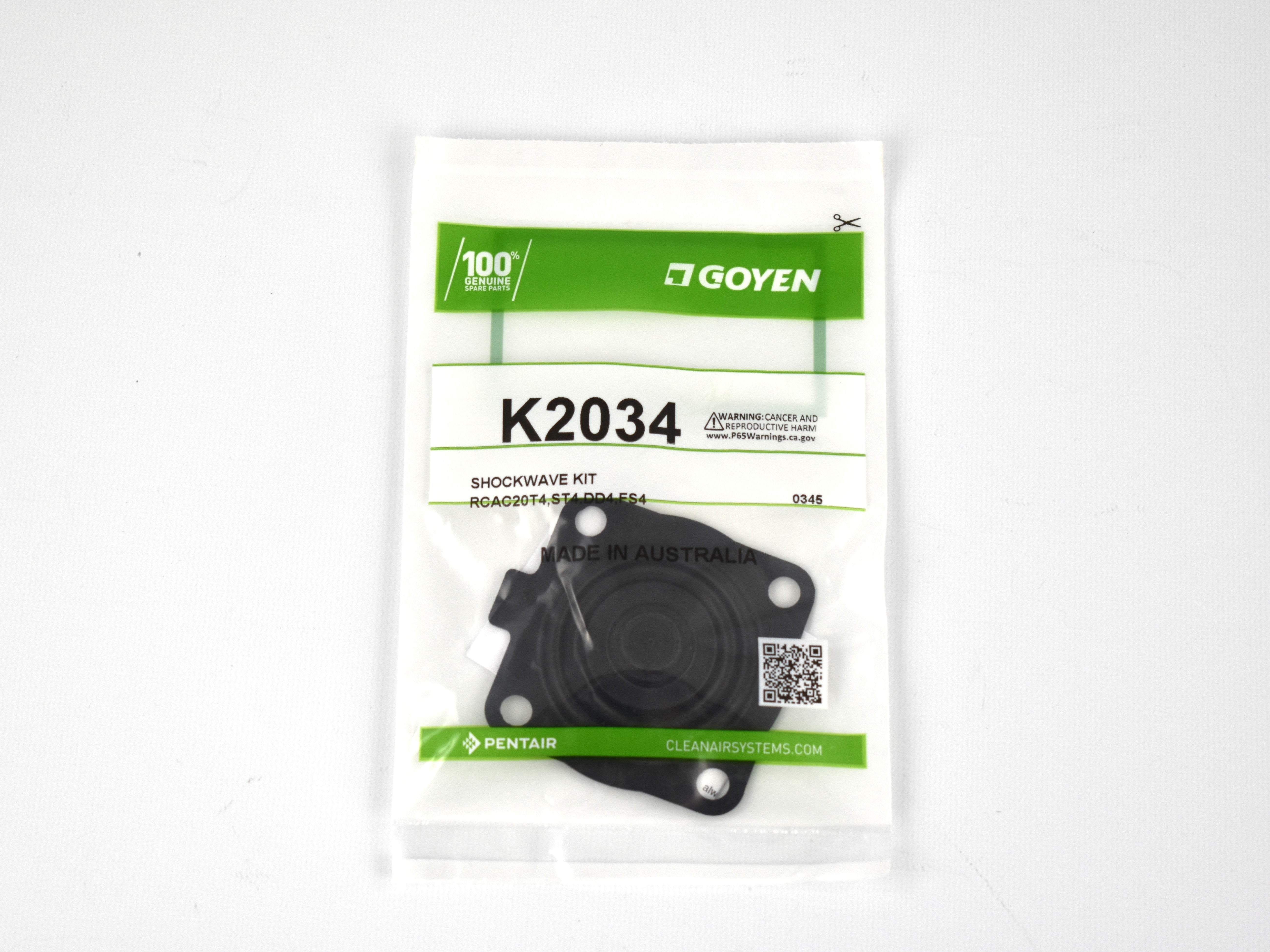 Goyen K2034 Shockwave Diaphragm Kit – Economy Filter
